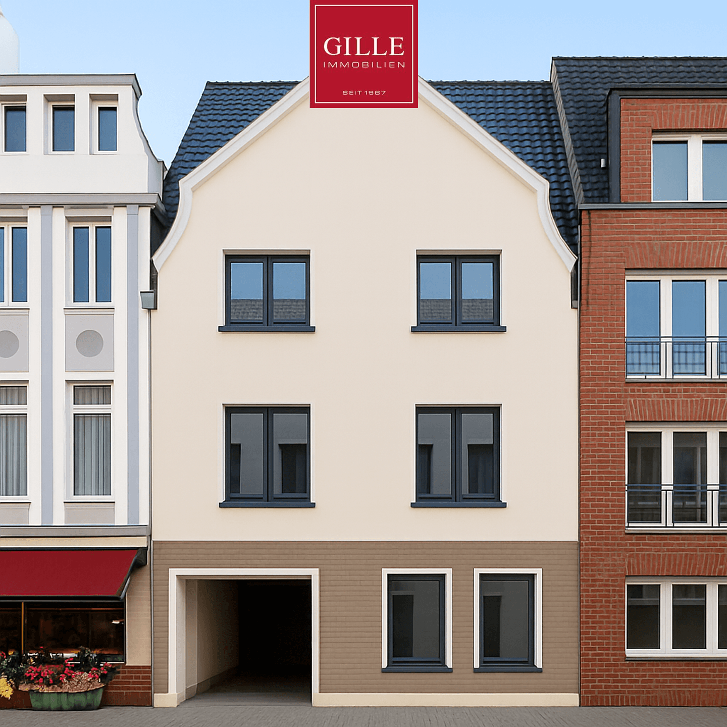 -Erstbezug nach Sanierung- charmante 3 Zimmer-Eigentumswohnung mit Balkon und Garage in 3 Fam.-Haus